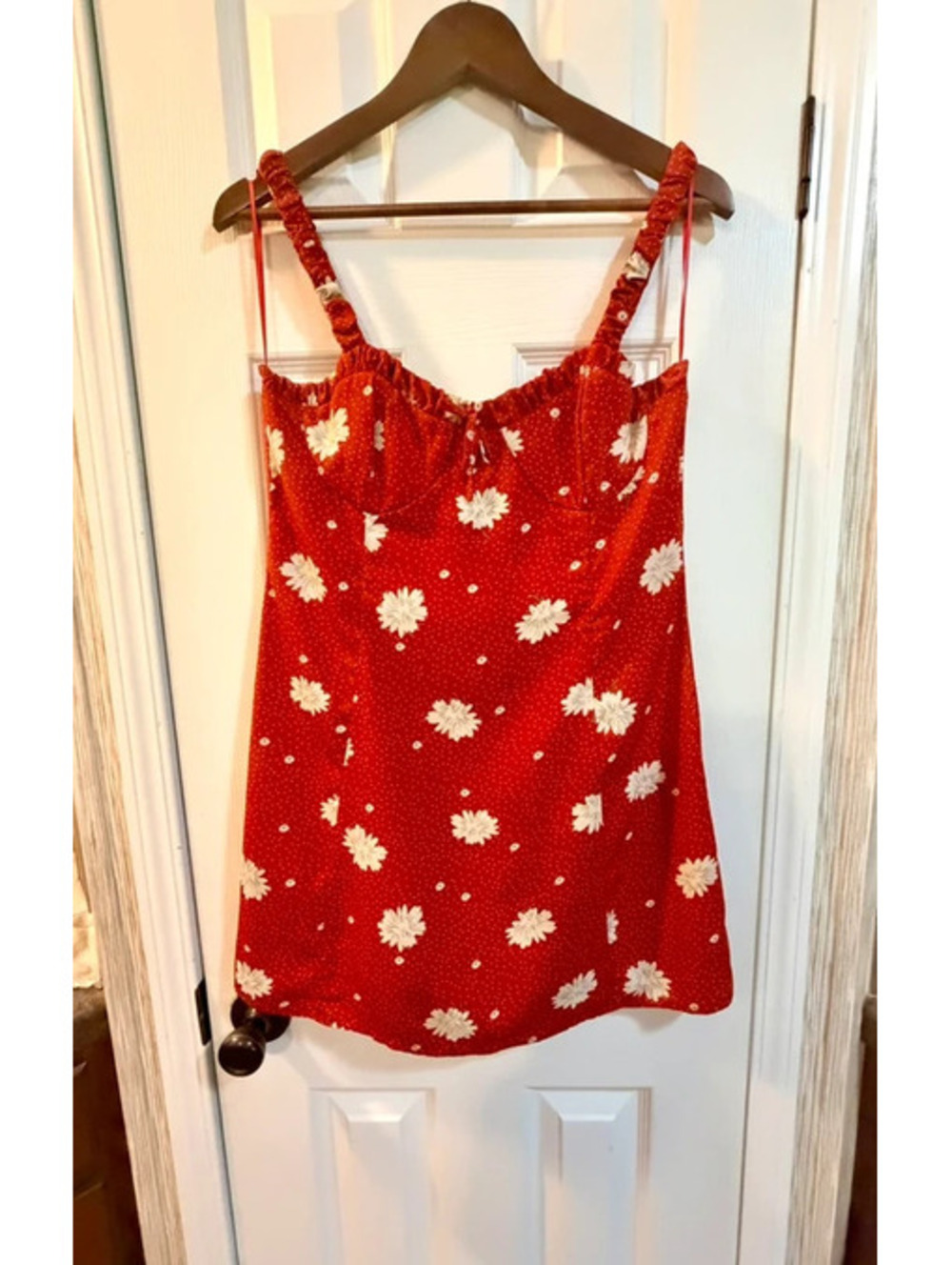 Red Floral Mini Dress